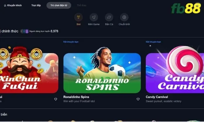 10 Slots FB88 10 Slots FB88 cung cấp kho game siêu khủng