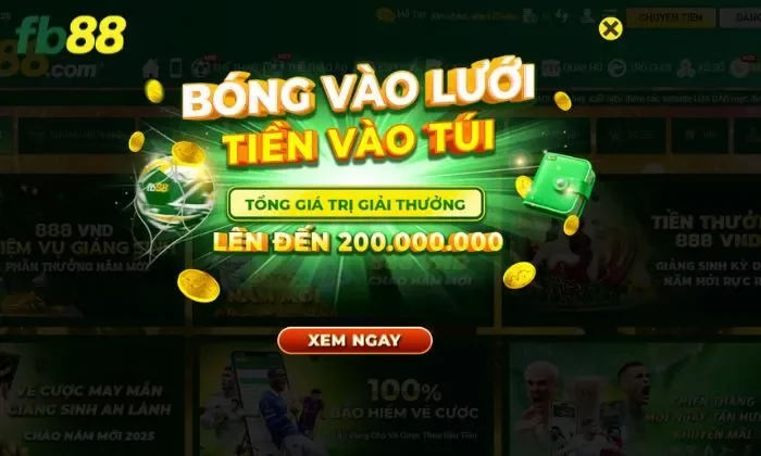 Thao tác tham gia chương trình bóng vào lưới, tiền vào túi FB88