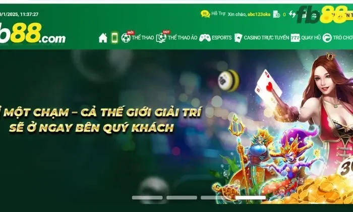 Cổng game FB88 cung cấp tỷ lệ kèo đầy đủ, nhanh chóng
