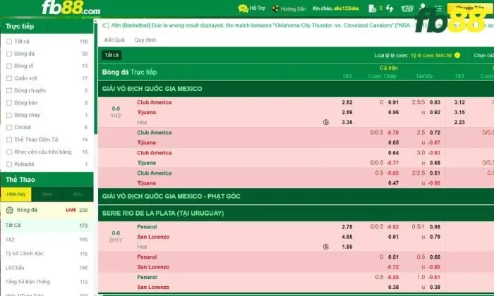 Thể thao 247 FB88 Ưu điểm nổi bật thu hút người chơi của sảnh thể thao 247 FB88