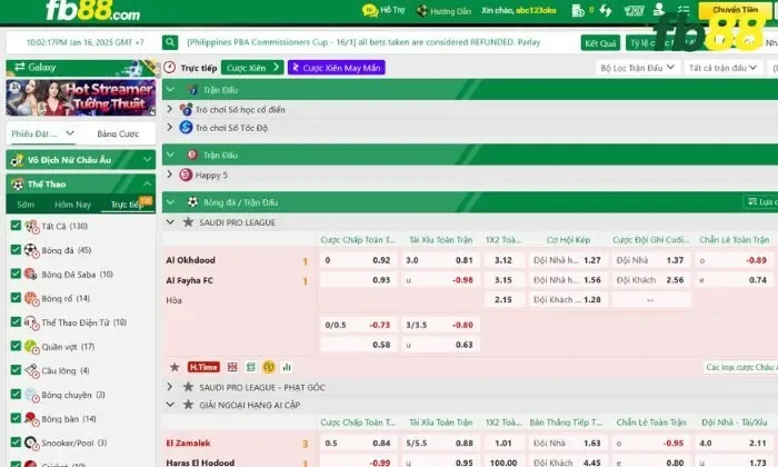 Thể thao 7 FB88 Kinh nghiệm chơi sảnh thể thao 7 FB88 hiệu quả