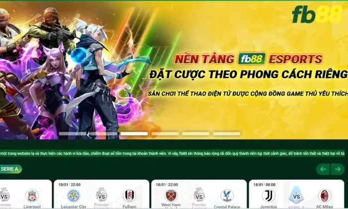Thể thao Esports 3 FB88 Khám phá thiên đường Thể thao Esports 3 đẳng cấp tại nhà cái FB88