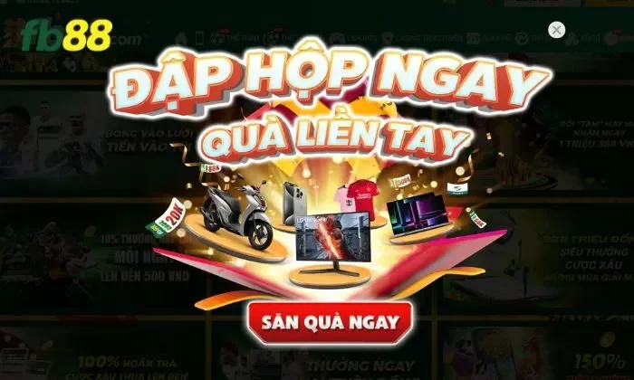 thưởng ngay thành viên mới FB88 Quà chào mừng tân thủ