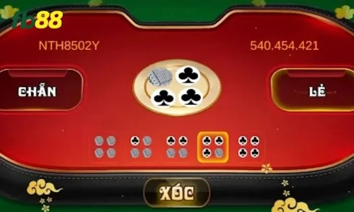 Đĩa xóc và đồng xu trong trò chơi Xóc đĩa FB88